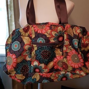 Floral duffle bag